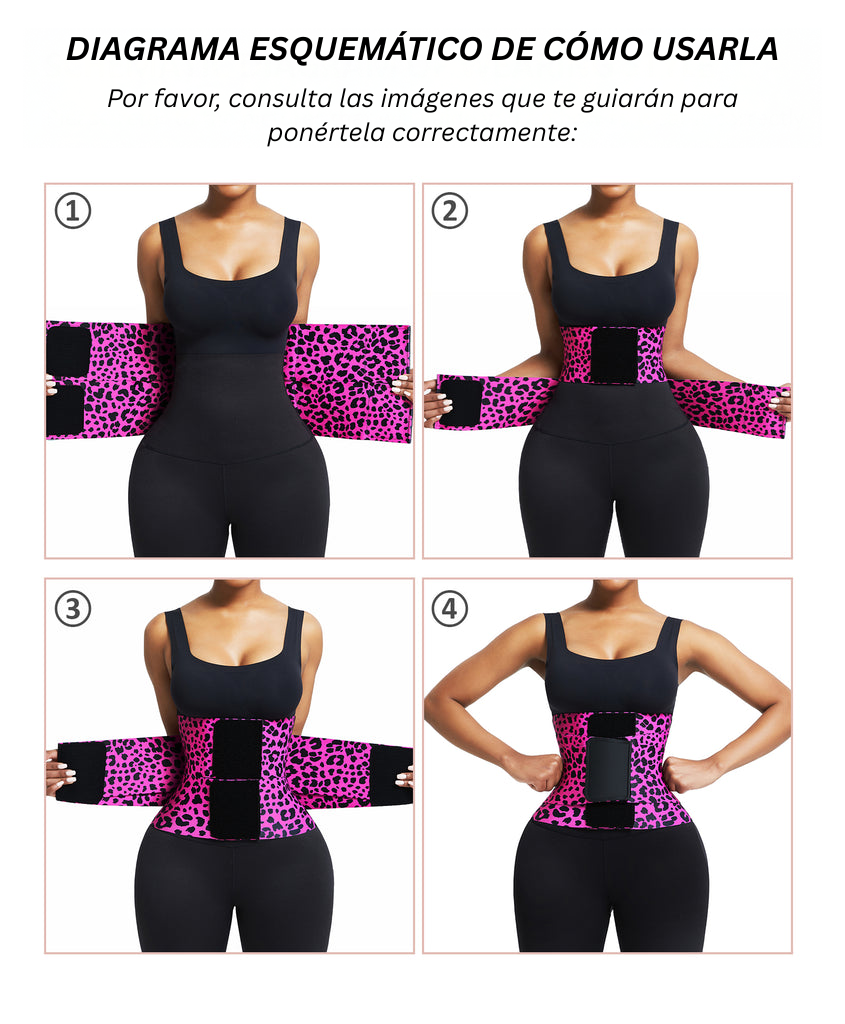 Merraci™ Faja Reductora Triple Cinturilla – Moldeo Extremo para Cintura de Reloj de Arena y Control Abdominal