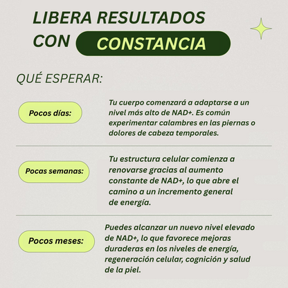 Merraci™ NAD+ Avanzado – Apoya Energía Celular y Longevidad