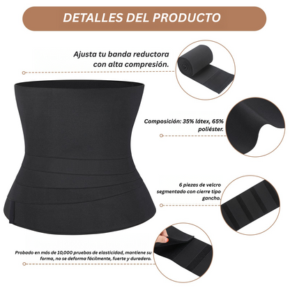 Merraci™ Faja Reductora Triple Cinturilla – Moldeo Extremo para Cintura de Reloj de Arena y Control Abdominal