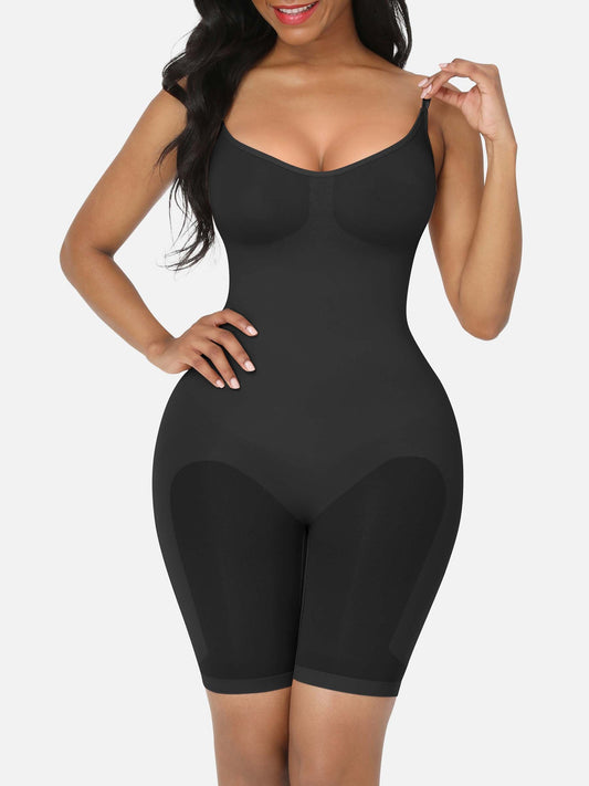Merraci™ Body Moldeador de Tiro Alto – Con Tirantes Ajustables y Diseño sin Compresión en el Busto