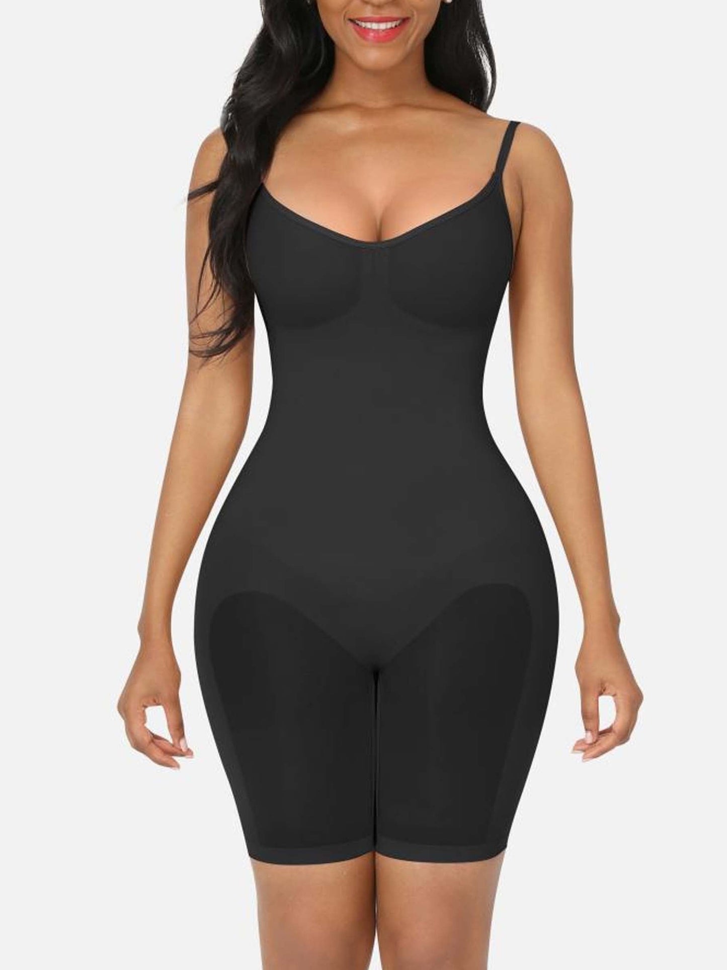 Merraci™ Body Moldeador de Tiro Alto – Con Tirantes Ajustables y Diseño sin Compresión en el Busto