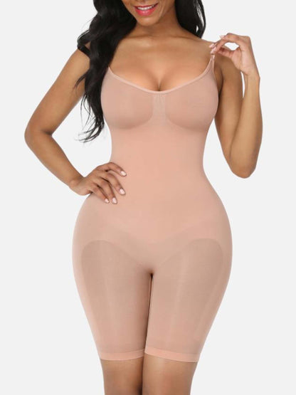 Merraci™ Body Moldeador de Tiro Alto – Con Tirantes Ajustables y Diseño sin Compresión en el Busto