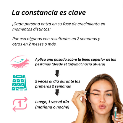Merraci™ Sérum de Pestañas 8ML – Crecimiento Real, Sin Irritación