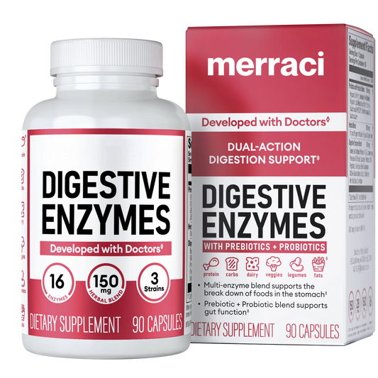 Merraci™ Probiótico Avanzado – Con Prebióticos Naturales, Apoya la Digestión y el Bienestar Intestinal
